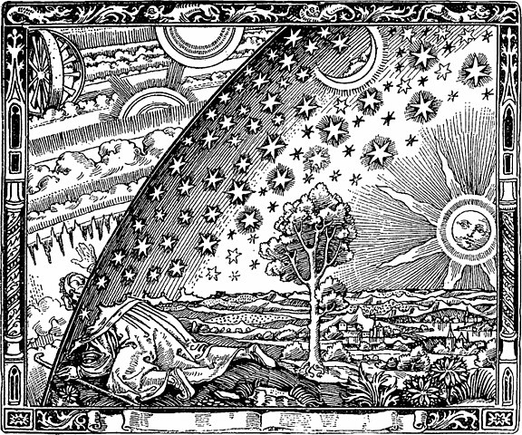 1888 Grabado anónimo en libro Flammarion CC0