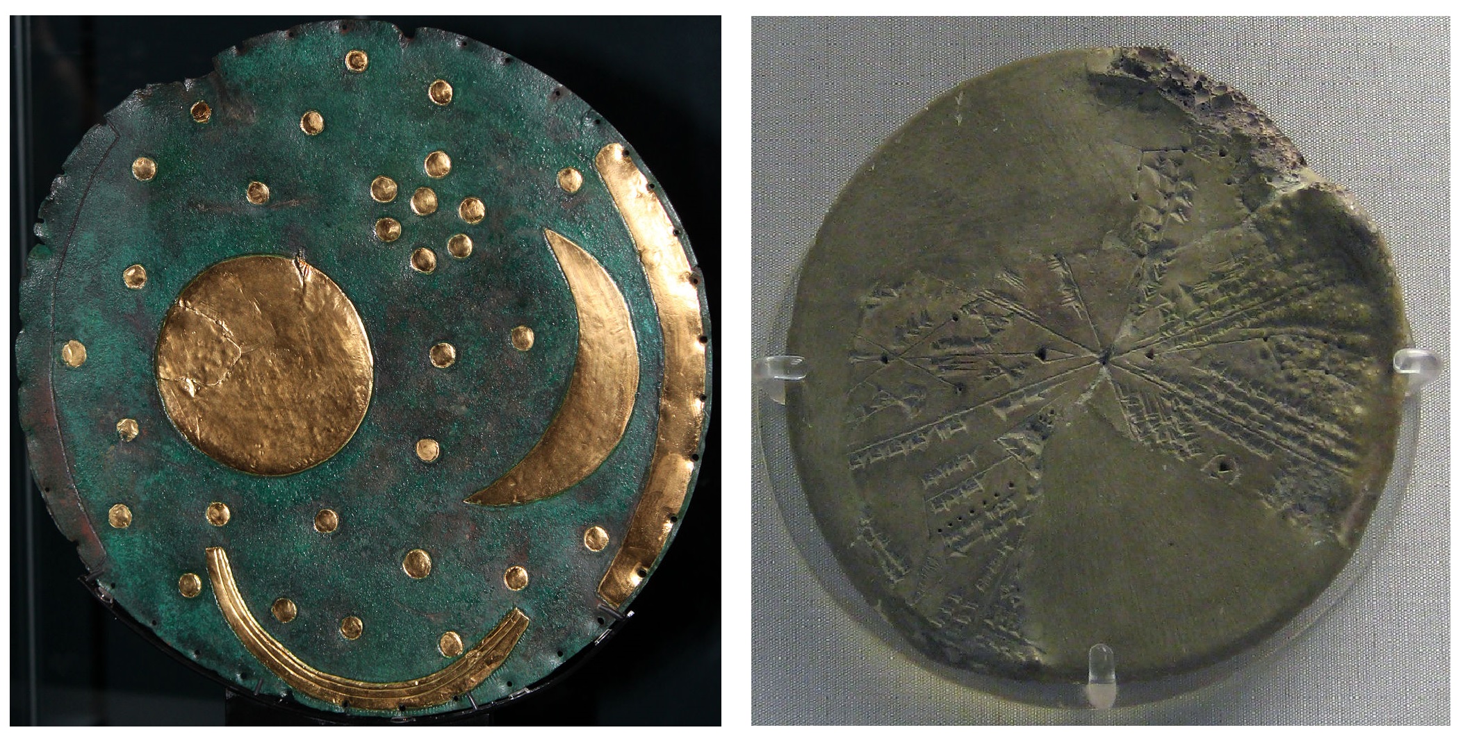 Comparativa disco nebra y planisferio asirio