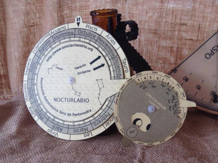 Nocturlabio y Calculador fase lunar