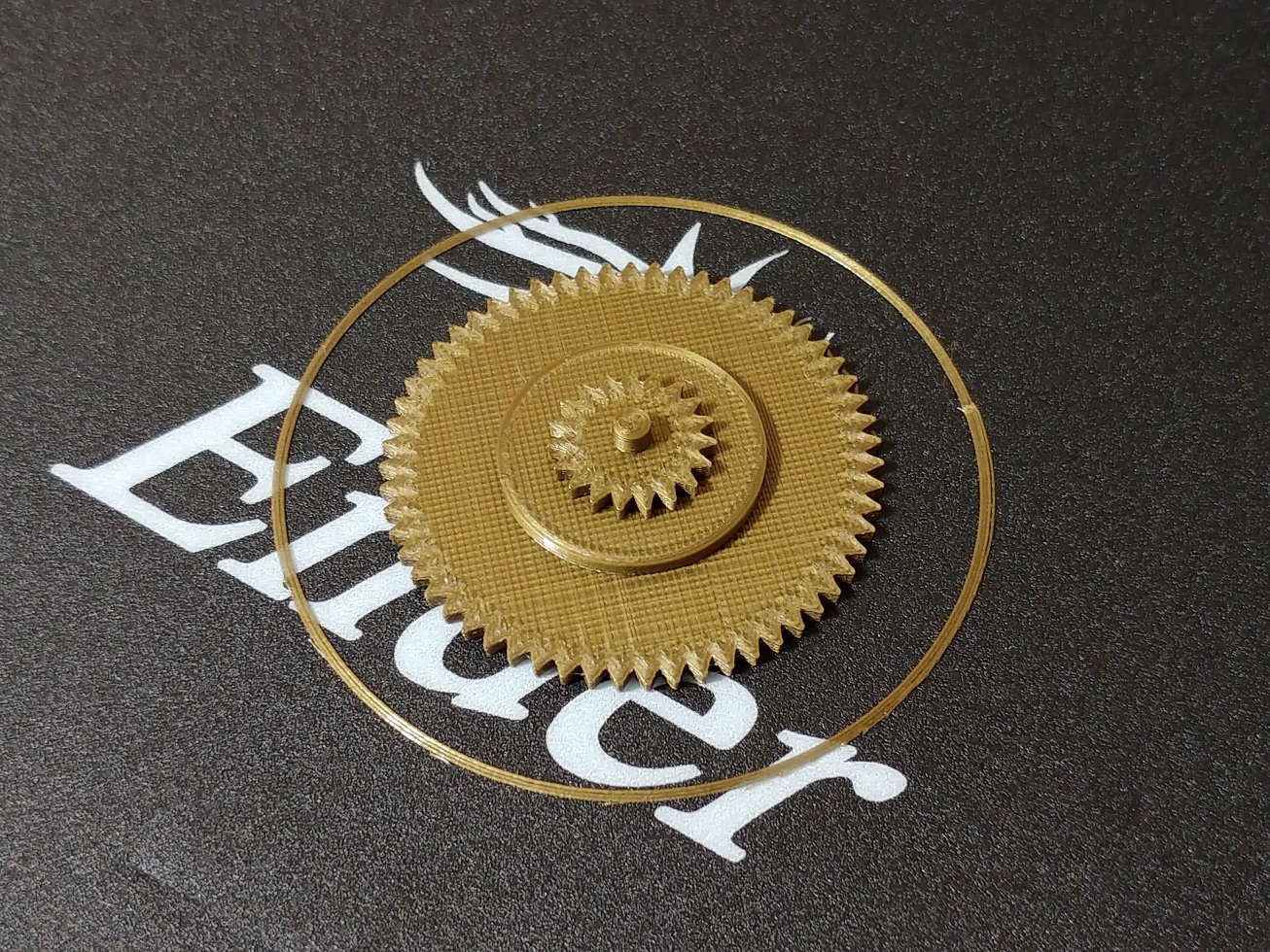 02 Rueda dentada PLA dorado