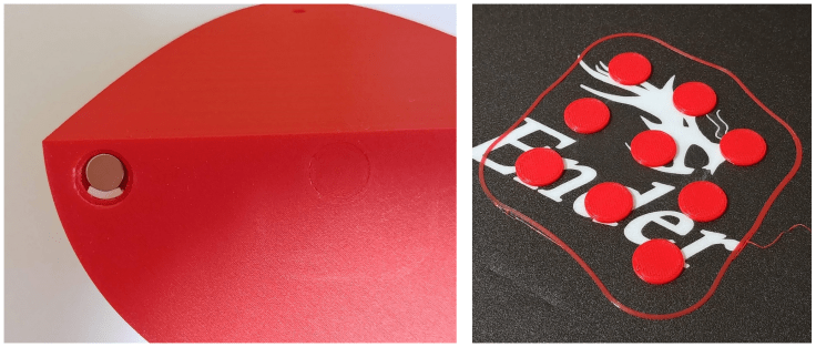 06 Alojamiento de imanes inferiores y tapitas