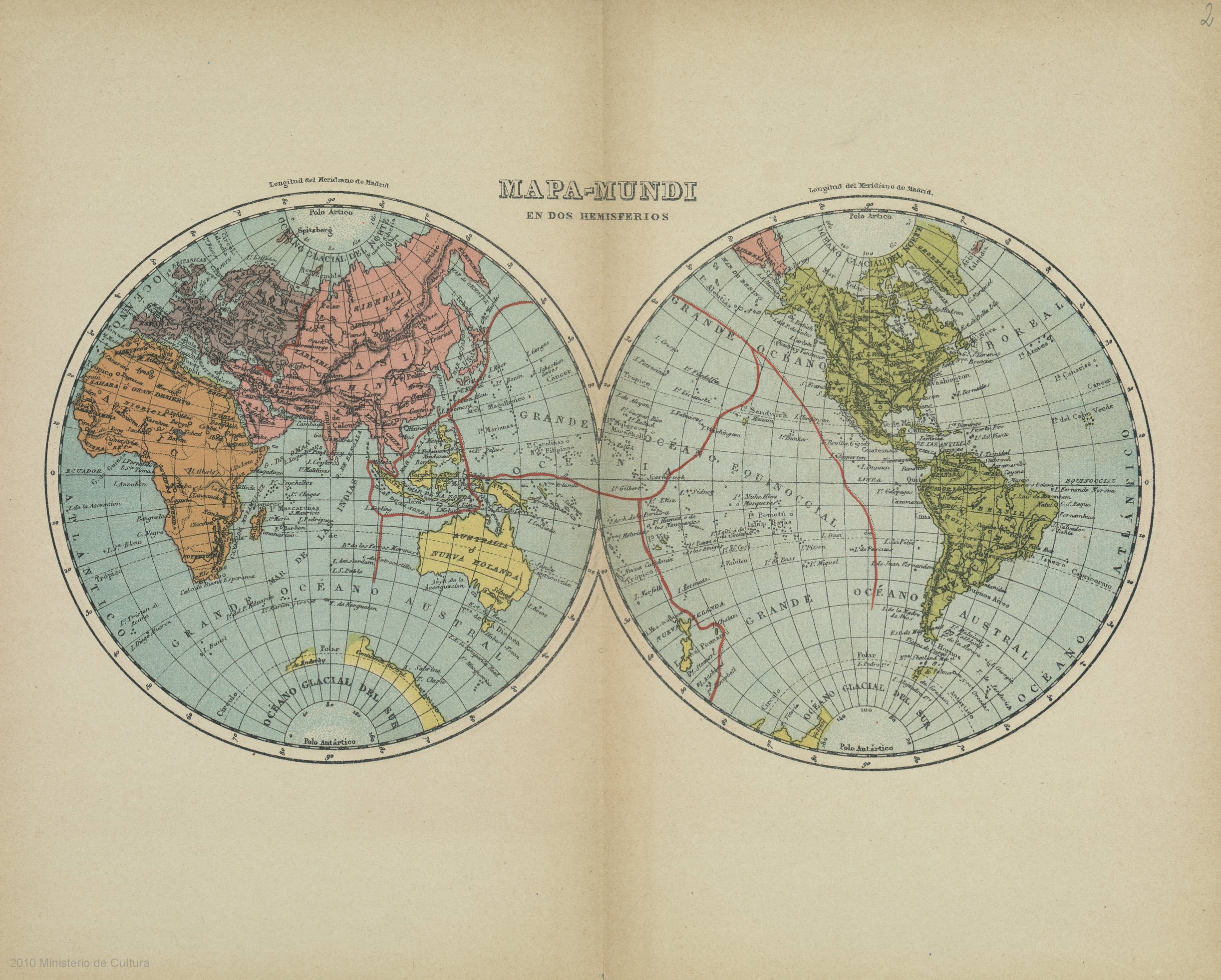 1883 Mapamundi Faustino Paluzie Barcelona CC0