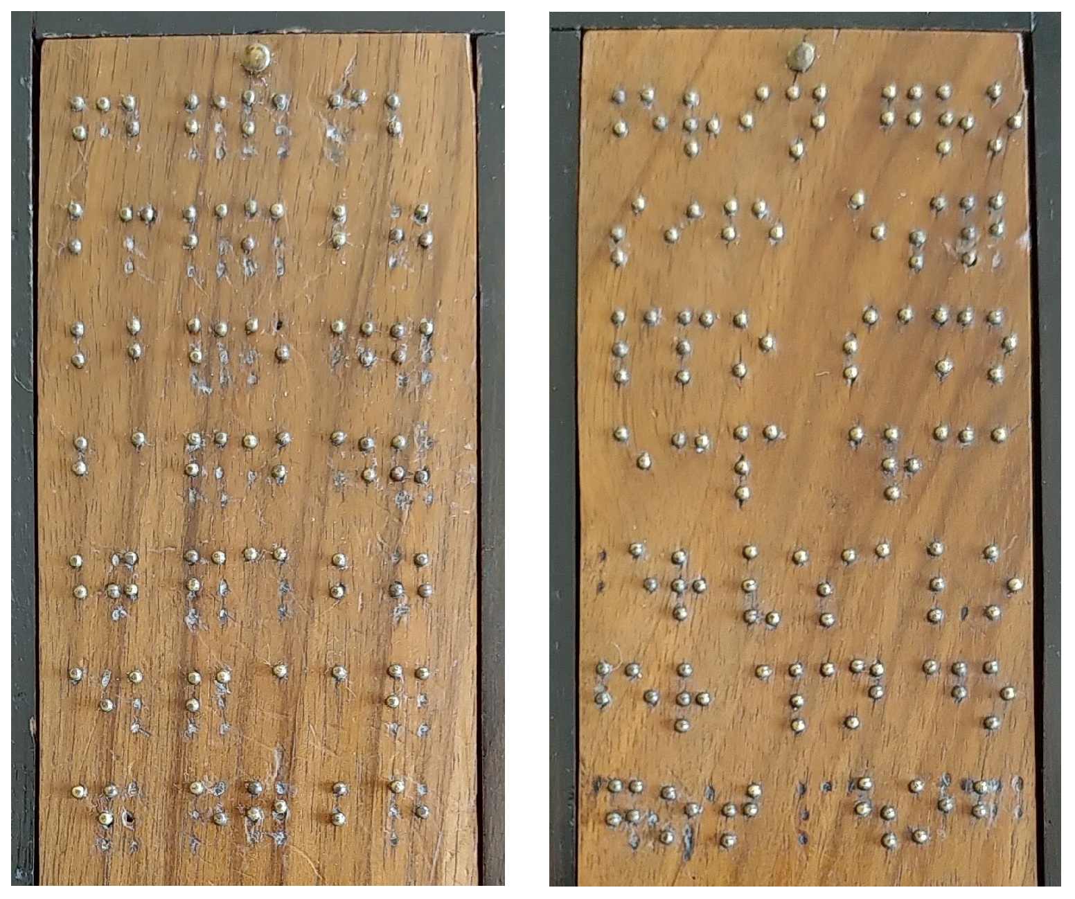 Braille tablillas astronógrafo 1884